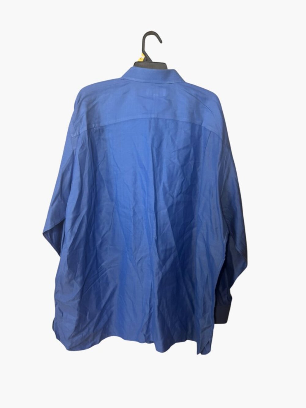 John W. Nordstrom Dress Shirt 18-35 Mens Blue Italian Cotton Button Down - Picture 8 of 8